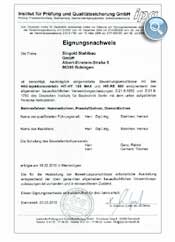 Eignungsnachweis